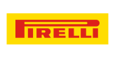 Pirelli in roter Schrift