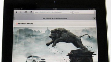 Mitsubishi mobile Website
