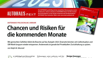 AUTOHAUS Pulsschlag Dezember: Chancen und Risiken für die kommenden Monate