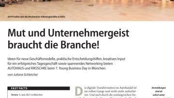 Ausgabe 06/2021: Mut und Unternehmergeist braucht die Branche!