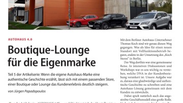 AUTOHAUS 4.0: Boutique-Lounge für die Eigenmarke
