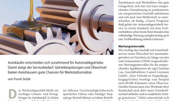 Automatikgetriebe-Öl: Geschäft mit Potenzial