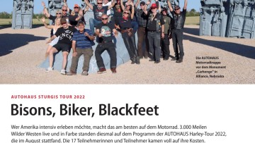 AUTOHAUS Sturgis Tour 2022: Bisons, Biker, Blackfeet