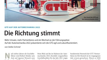 GTÜ auf der Automechanika 2022: Die Richtung stimmt