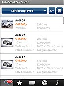 Applikation: "Autoscout24 to go" für weitere Smartphones