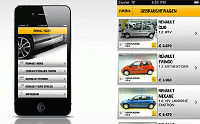"Renault Scout": Renault Retail Group Köln startet iPhone-App für Gebrauchtwagensuche