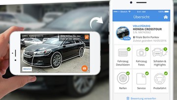 Auto1.com: Gebrauchtwagen per App bewerten