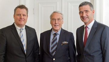 Kurt Kröger mit Christian Cuypers und Björn Böttcher