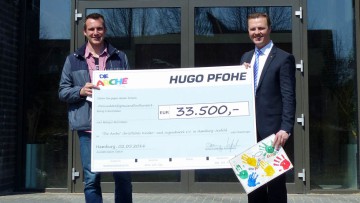 Defender-Versteigerung: Hugo Pfohe unterstützt Kinderhilfe