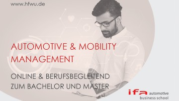 Automobil- und Mobilitätswirtschaft an der HfWU: Neues Online-Format für Fernstudium