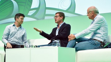 Travis Kalanick, Kai Diekmann und Dieter Zetsche