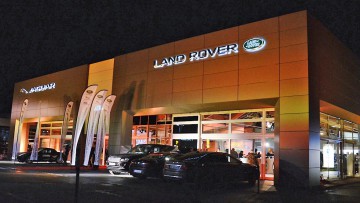 Jaguar- und Land-Rover-Showroom in Aachen