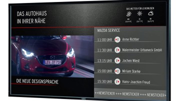 Mazda Schauraum-TV