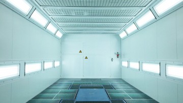 LED-Umrüstung von Lackierkabinen