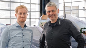 Marten Kalmbach (links), Leiter Digital After Sales, und Michael Häuslein, Leiter des Carlack-Centers bei Kunzmann