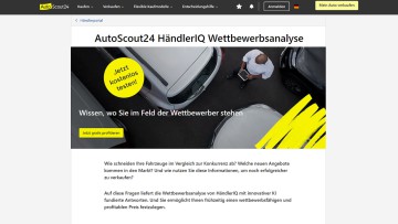 Autoscout24 Händler-IQ jetzt mit Wettbewerbsanalyse