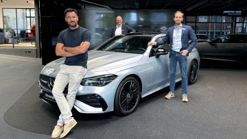 Stefan Chüo, Geschäftsführer von autosecure, Jörn Sander, CFO, und Gerd Schneider, COO, von Nord-Ostsee Automobile