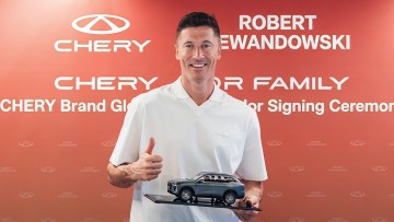 Robert Lewandowski wird das Markengesicht von Chery.