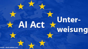 Flagge Sterne Europa EU-AI-Act  - Unterweisung