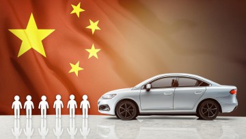 Chinesische Autos und Umfrage