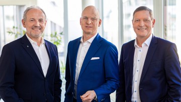 V.l.n.r.: Friedrich Behle, Veit Reichert, Volker Brecht