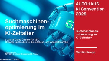 Titelfolie des Vortrags von Carolin Ruopp im Rahmen der KI Convention 2025.