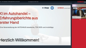 Screenshot Herzlich Willkommen vom KI-Webinar September 2025