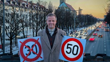 Michael Haberland an der Landshuter Allee in München