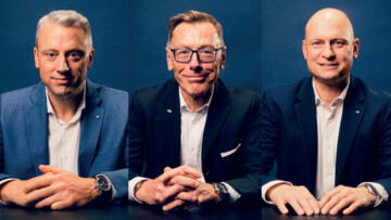 Patrick Oestreich (CEO), Wolfgang Göbel (COO) und Kersten Ruoss, Vorstand Finanzen (CFO, v.li.) bilden die neue Führungstroika der Mosolf SE.