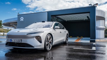 Erste Power-Swap-Station eröffnet: Nio startet Batterietausch in Deutschland