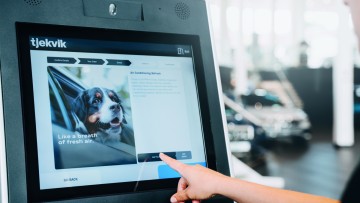 Self-Check-in-Terminals von Tjekvik