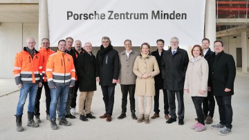 Eddie Hillebrink (Projektleiter Ten Brinke), Bert Sluyter (Geschäftsführer Ten Brinke), Felix Kerkmann (Teamleitung Verkauf Ten Brinke), Volker Strunk (Geschäftsführer Region West Glinicke), Frank Althoff (Bauleiter Ten Brinke), Stefan Dwilies (Mitglied d