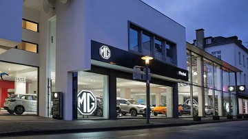 MG-Showroom des Autohauses Preckel in Krefeld