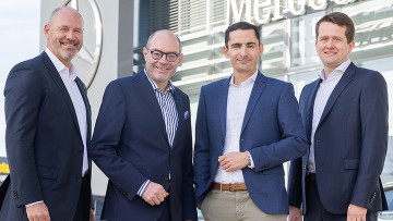 V.l.n.r.: Joachim Fellner, Peter Schäfer, Tobias Just und Lukas Ruf