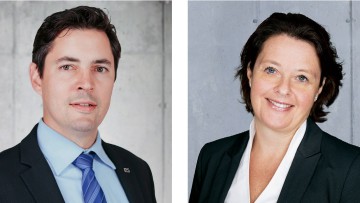 Markus Blatt und Tanja Ebert vom PS Team