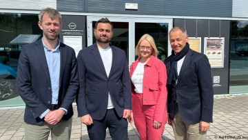Von links: Felix und Marvin Walter, Sabrina Bott, Ulrich Lenz