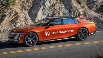 ZF bringt einen neuen Fahrwerkssensor in Serie. Erstes Modell ist der vollelektrische Cadillac Celestiq.