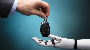 Hand, Autoschlüssel, Roboterhand