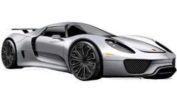 Porsche 918 Spyder (Skizzen)