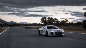 Neuer Audi R8, erste Testfahrt