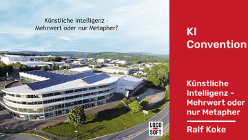 Roboter Auge mit INformation zur KI Convention - Künstliche Intelligenz Mehrwert oder nur Metapher?