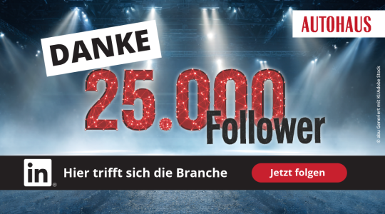 Wir sagen DANKE für 25.000 Follower auf LinkedIn