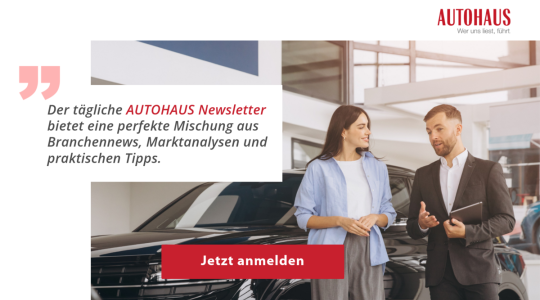 AUTOHAUS Newsletter abonnieren