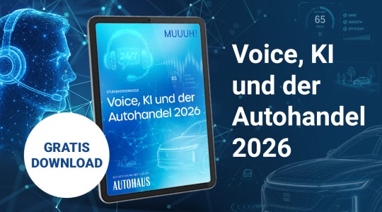 Studienergebnisse "Voice, KI & der Autohandel 2026" jetzt herunterladen