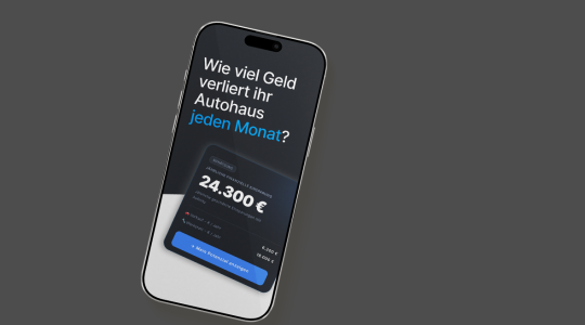 Handy Screen mit ROI–Kalkulator