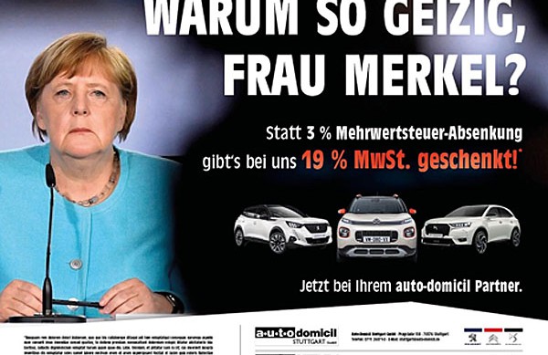 MwSt.-Werbekampagne "auto-domicil"