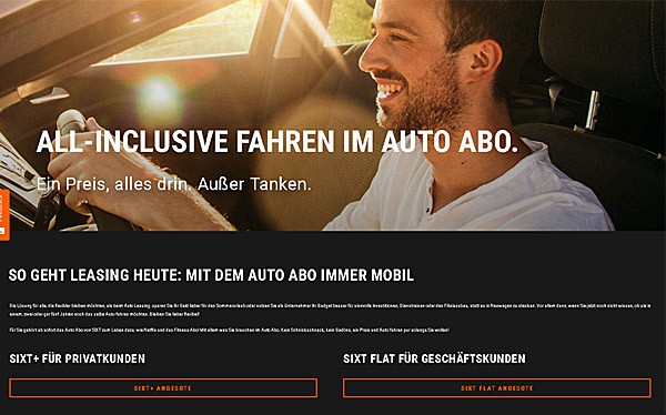 Sixt Auto-Abo