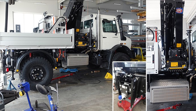 Autohaus Fischbacher mit Unimog-Werkstatt