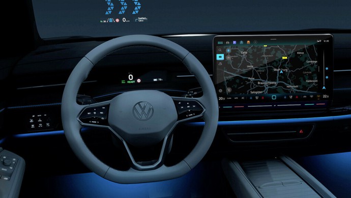 VW ID.7 Interieuraufnahme vom Cockpit