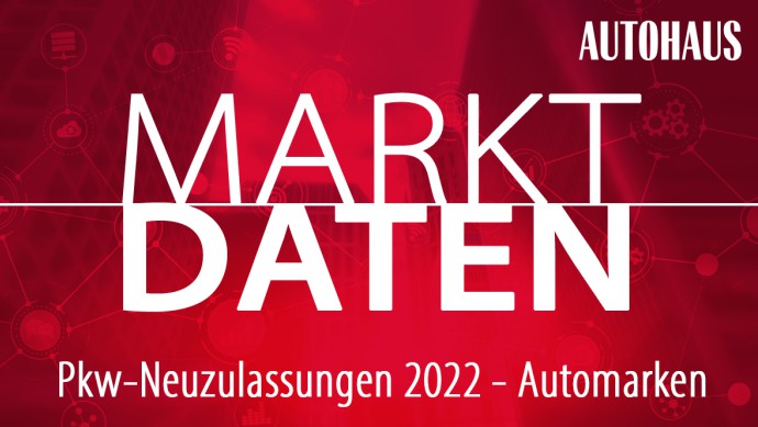 Pkw-Neuzulassungen 2022 - Marken-Ranking